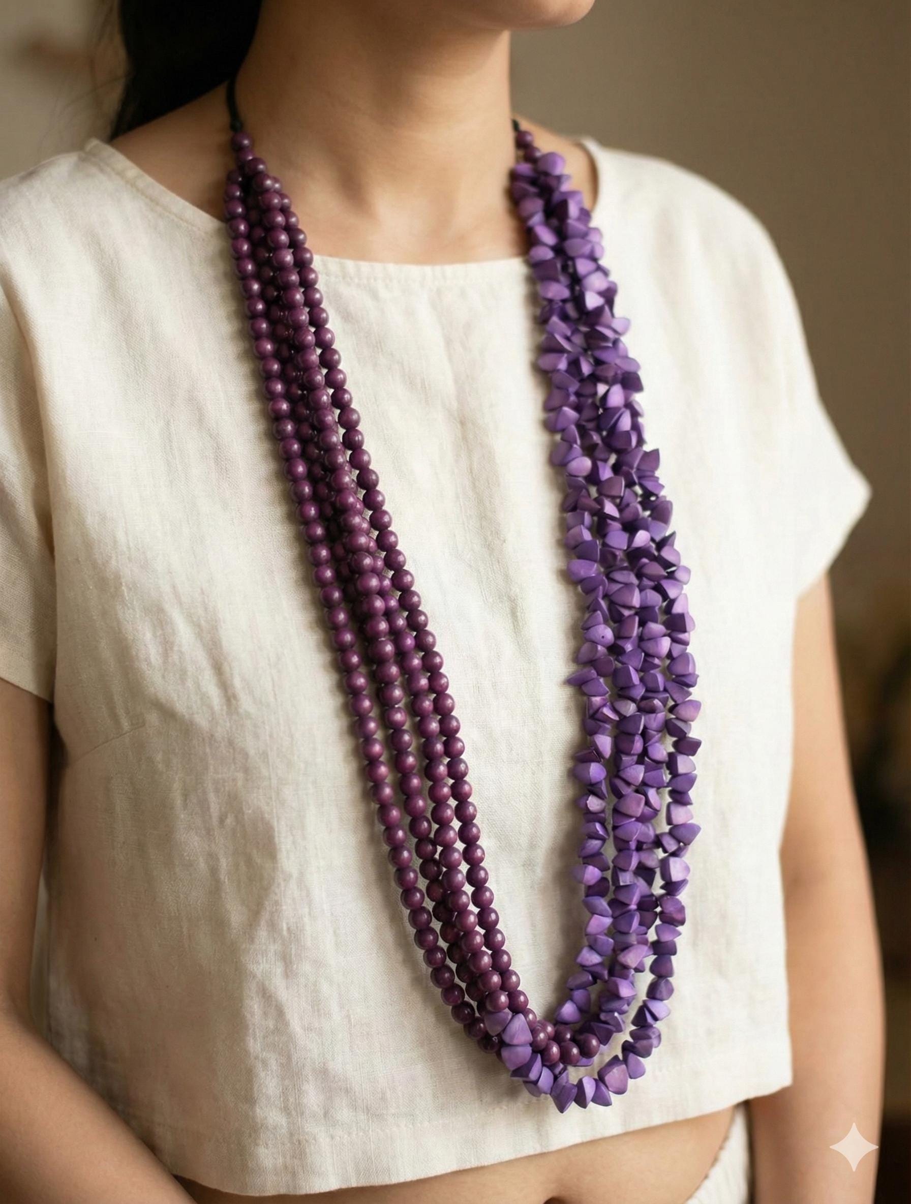 Extra Long Handmade Necklace.