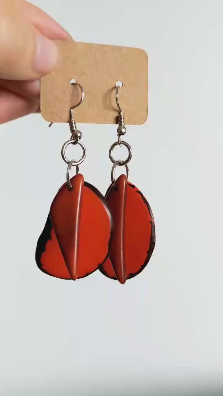 Gorgeous handmade geometrical earrings.