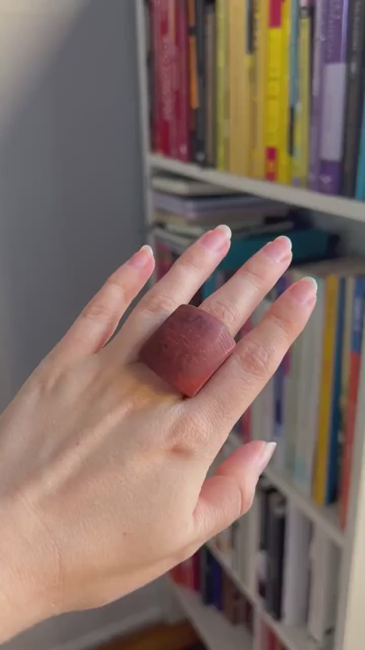 Matte Light Brown Ring.