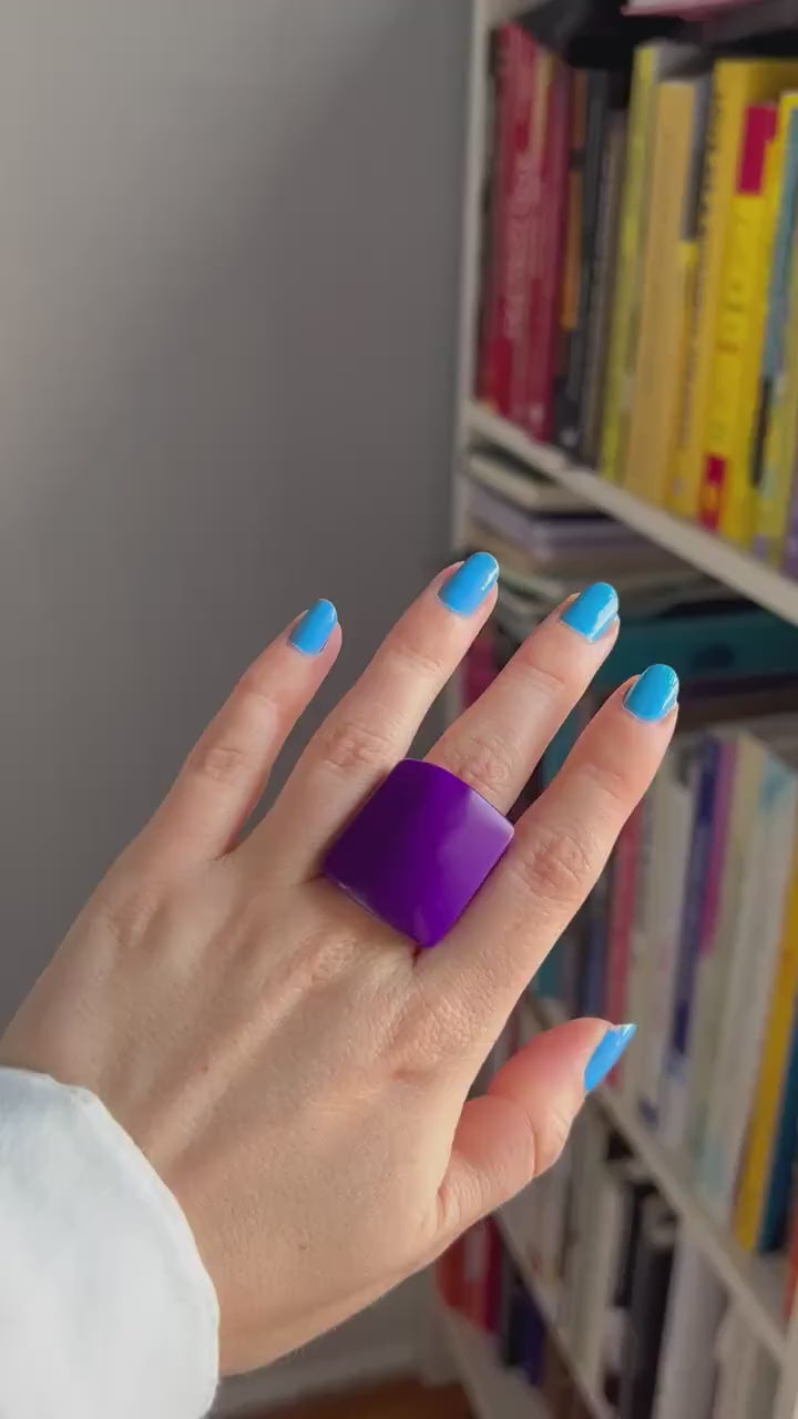 Chunky Purple Ring.