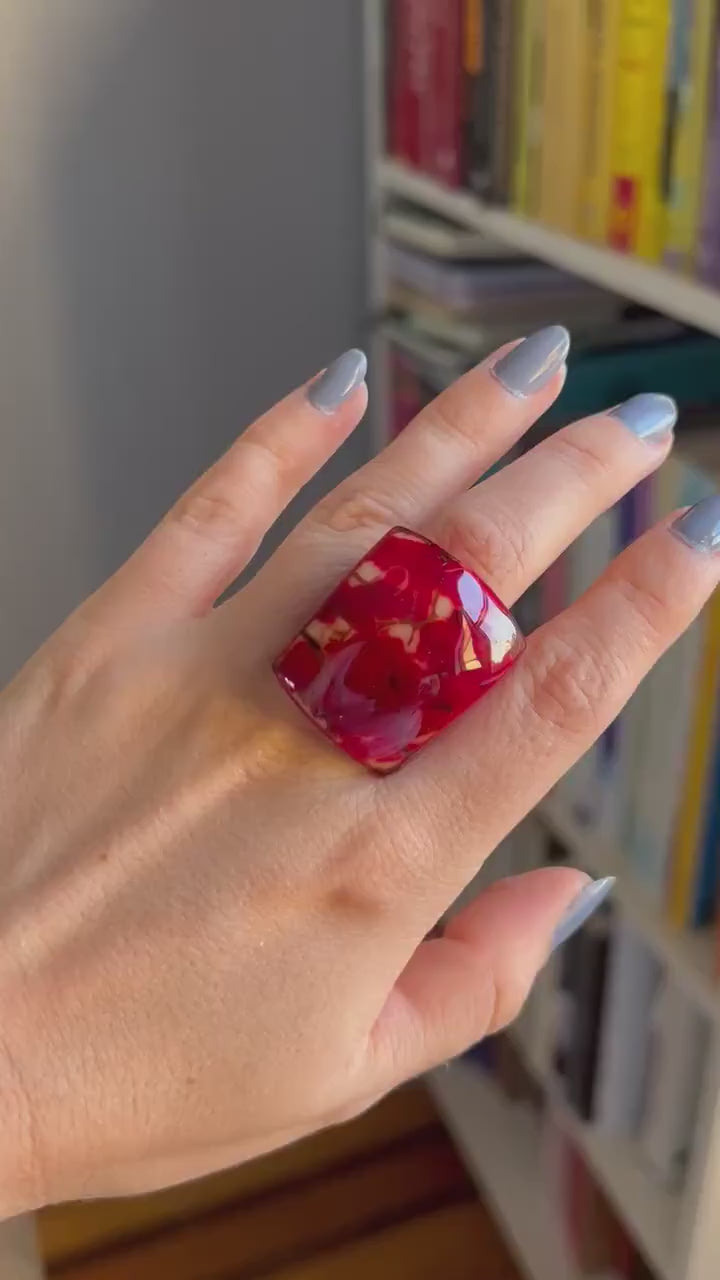 Chunky Red ring.