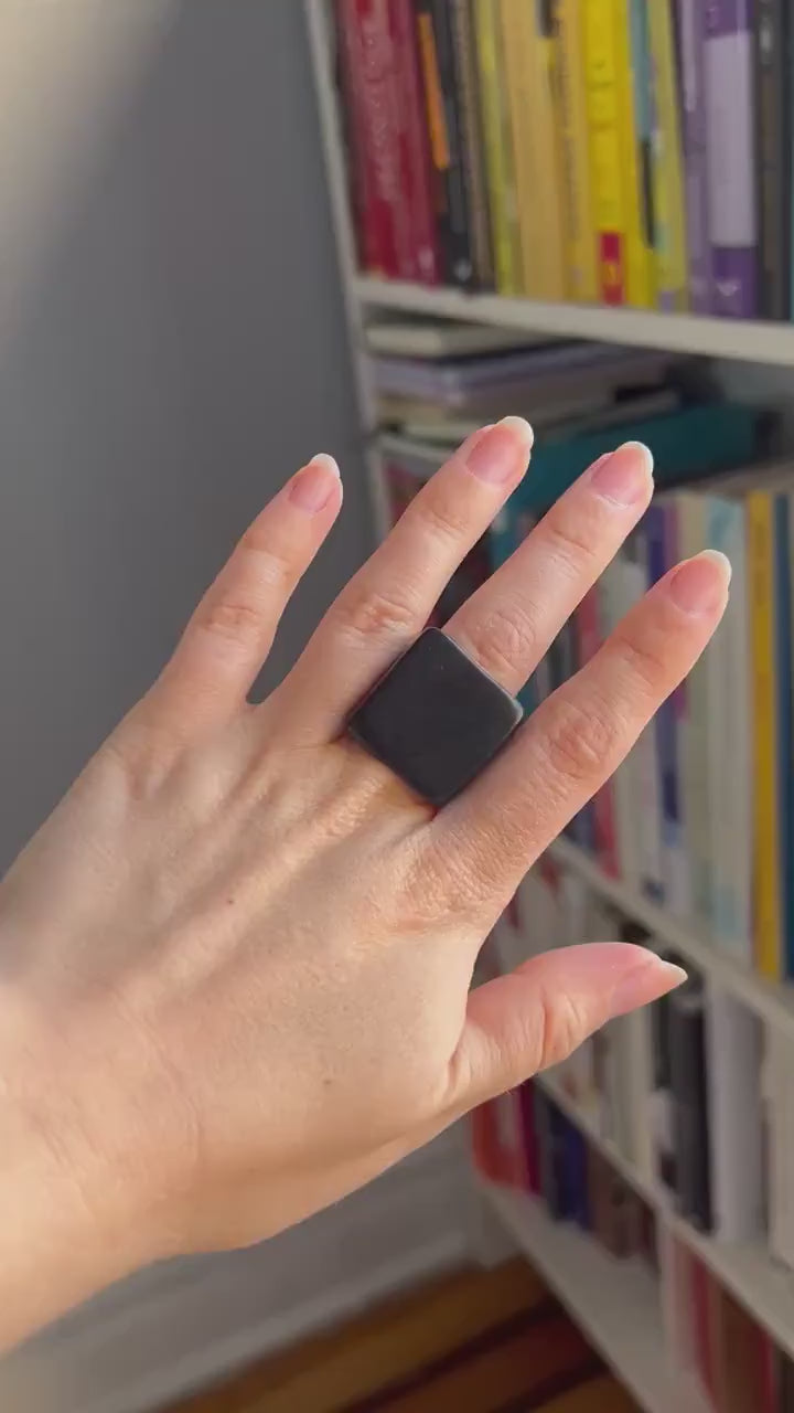Matte Black Ring.
